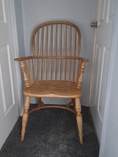 Vintage Elm & Beech High Back