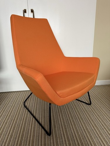 Orange verco highback lounge - orange,