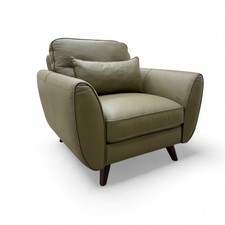 Fabb 'Ava' Chair Khaki Leather