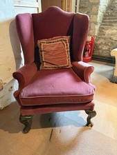 Two High-backed Armchairs