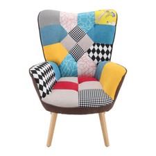 Patchwork Fabric Armchair