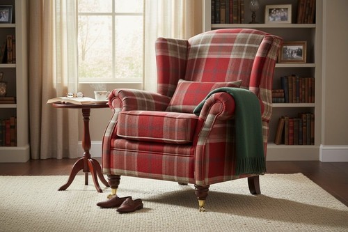 Fireside armchair fabric high - armchair,
