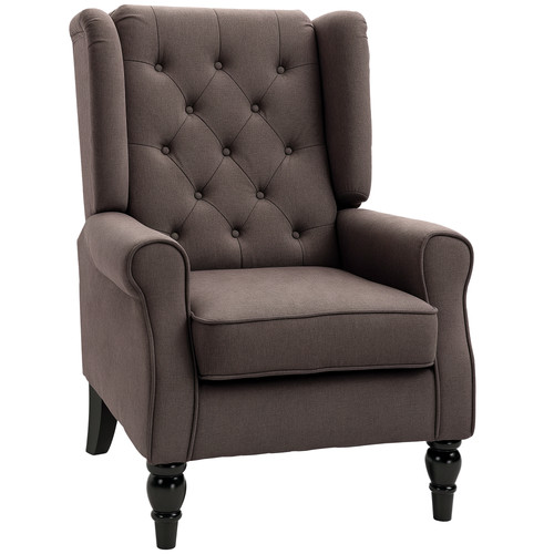 Homcom accent chair wingback - accent,